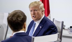 Tổng thống Trump tại Hội nghị thượng đỉnh G7 tổ chức tại Biaritz, Pháp (Ảnh: QZ)