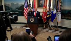 Tổng thống Trump thông báo xác nhận cái chết của thủ lĩnh IS Abu Bakr al-Baghdadi tại Nhà Trắng (Ảnh: CNN)