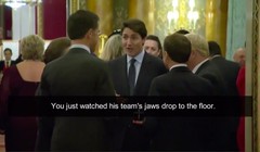 Nhóm lãnh đạo NATO thảo luận trong sự kiện tổ chức tại Điện Buckingham (Ảnh: Guardian)