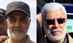 Thiếu tướng Qasem Soleimani của Iran và chỉ huy dân quân Abu Mahdi al-Muhandis của Iraq tử nạn sau đòn không kích nghi do Mỹ thực hiện (Ảnh: Reuters)