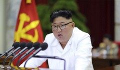 Chủ tịch Kim Jong-un trong cuộc họp Đảng Lao động Triều Tiên tổ chức ngày 29/12/2019 (Ảnh: KCNA)