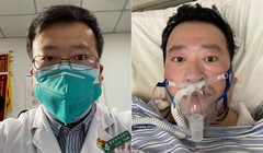 Bác sĩ Lý Văn Lượng (Li Wenliang) trong các bức ảnh được đăng tải lên tài khoản Weibo của ông (Ảnh: Getty)