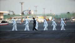 Tình hình ở Vũ Hán vẫn rất nghiêm trọng, lực lượng y tế các nơi tiếp tục được tăng cường tới Vũ Hán (Ảnh AP)