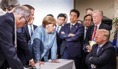 Ông Trump hiếm khi thảo luận các vấn đề toàn cầu với các đồng minh EU (Ảnh: Getty)