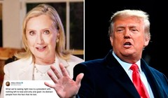Bà Clinton nói ông Trump là vị Tổng thống "không còn gì để mất" (Ảnh: The Sun)