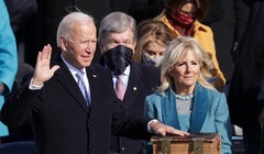 Ông Joe Biden tuyên thệ nhậm chức Tổng thống Mỹ vào trưa ngày 20/1 giờ địa phương (Ảnh: CNN)