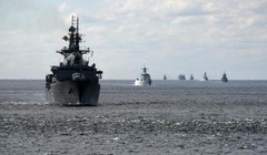 Hạm đội tàu của Nga, Trung Quốc đã đi qua eo biển Tsugaru vào ngày 18/10 (Ảnh: CNN)