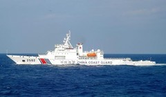 Một tàu hải cảnh Trung Quốc hoạt động tại biển Hoa Đông năm 2016 (Ảnh minh họa: AFP).