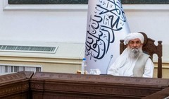 Thủ tướng trong chính phủ của Taliban, Mullah Mohammad Hassan Akhund (Ảnh: AFP)