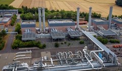 Một cơ sở dự trữ khí đốt ở Eiterfeld, Đức (Ảnh: AP)