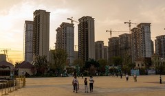 Một dự án nhà ở của Evergrande ở Lục An, tỉnh An Huy, Trung Quốc (Ảnh: WSJ)