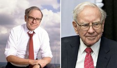 Tỉ phú Warren Buffett trong bức ảnh chụp năm 1984 và 2006 (Ảnh: WSJ)