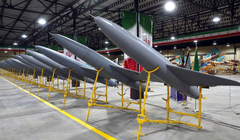 Máy bay không người lái Shahed được trang bị đầu đạn nặng tới 50kg và có tầm bắn lên tới 2.000 km (Ảnh: AP)