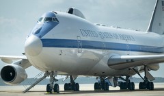 Một chiếc máy bay "ngày tận thế" E-4B của Mỹ (Ảnh: AFP)