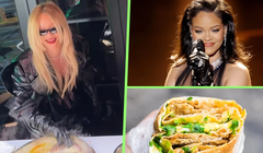 Bánh tráng jian bing, món ăn nhẹ 2.000 năm tuổi đang gây sốt trở lại sau khi được siêu sao Rihanna tự tay chế biến trong chuyến đi Thượng Hải (Ảnh: Getty)