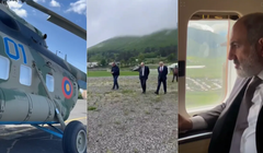 Máy bay của Thủ tướng Armenia Nikol Pashinyan hạ cánh khẩn cấp do thời tiết xấu (Ảnh: RT)