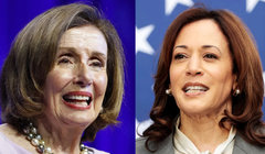 Bà Kamala Harris đã nhận được sự ủng hộ của cựu Chủ tịch Hạ viện Nancy Pelosi (Ảnh: MSNBC)