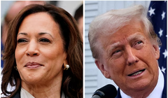 Phó Tổng thống Mỹ Kamala Harris và cựu Tổng thống Donald Trump đang có cuộc đua sít sao (Ảnh: Reuters)