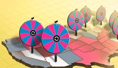 Các bang dao động được cho là sẽ quyết định người chiến thắng trong bầu cử Tổng thống Mỹ (Ảnh: SCMP)