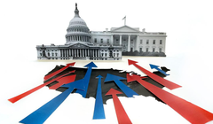 Cuộc đua vào Nhà Trắng năm 2024 sắp đi đến hồi kết (Ảnh: Getty)