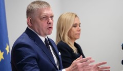 Thủ tướng Slovakia Robert Fico phát biểu với giới truyền thông tại Brussels, Bỉ vào ngày 9/1. Ảnh: Getty.