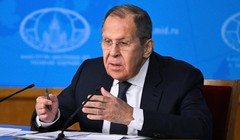 Ngoại trưởng Nga Sergey Lavrov tại cuộc họp báo của Bộ tại Moscow, Nga, ngày 14/1. Ảnh: Sputnik.