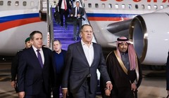 Ngoại trưởng Nga Sergey Lavrov đến Riyadh, Arab Saudi để hội đàm với phái đoàn Mỹ. Ảnh: Sputnik.