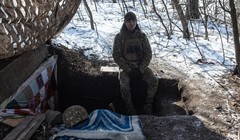 Một binh sĩ Vệ binh Quốc gia Ukraine. Ảnh: Getty.