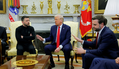 Ông Trump và ông Zelensky có màn tranh cãi nảy lửa tại Phòng Bầu dục hôm 28/3. Ảnh: Reuters.