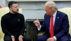 Tổng thống Mỹ Donald Trump gặp Tổng thống Ukraine Volodymyr Zelensky tại Nhà Trắng ngày 28/2. Ảnh: Reuters.