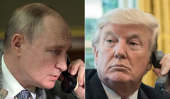 Tổng thống Nga Vladimir Putin và Tổng thống Mỹ Donald Trump. Ảnh: AFP.