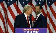 Tổng thống Mỹ Donald Trump và con trai Donald Trump Jr. Ảnh: Getty.