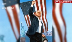 Bức chân dung Tổng thống Mỹ Donald Trump được kênh CNN tiết lộ. Ảnh: CNN.