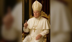 Bức ảnh AI mô tả ông Trump trong bộ trang phục truyền thống của Giáo hoàng. Ảnh: Getty.