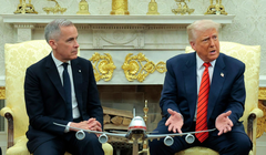 Thủ tướng Canada Mark Carney đã bác bỏ đề xuất gây tranh cãi của Tổng thống Mỹ Donald Trump về việc Canada trở thành tiểu bang thứ 51 của Mỹ. Ảnh: CNN.