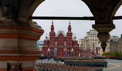 Hình ảnh một cuộc duyệt binh tại Quảng trường Đỏ, Moscow, Nga. Ảnh: TASS.