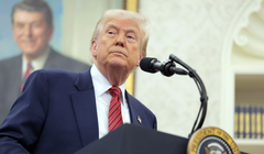 Tổng thống Mỹ Donald Trump nêu ý tưởng giảm thuế cho Trung Quốc. Ảnh: Getty.