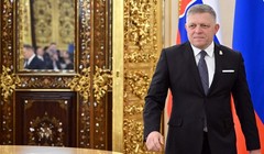 Thủ tướng Slovakia Robert Fico trong cuộc gặp với Tổng thống Nga Vladimir Putin. Ảnh: Sputnik.