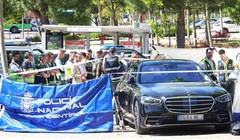 Hiện trường vụ giết người ở Pozuelo de Alarcon, Tây Ban Nha vào ngày 21/5, nơi chính trị gia người Ukraine Andrey Portnov được cho là đã bị bắn chết. Ảnh: Getty.