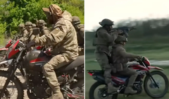 Một đoạn video của đại đội xe máy thuộc Trung đoàn tấn công độc lập 425 cho thấy cách binh lính Ukraine lên kế hoạch chiến đấu trên những chiếc xe hạng nhẹ. Ảnh: Business Insider.