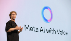 Giám đốc điều hành Meta Mark Zuckerberg giới thiệu Meta AI tại trụ sở chính của công ty ở Menlo Park, California, Mỹ ngày 25/9/2024. Ảnh: Reuters.