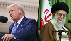 Tổng thống Mỹ Donald Trump và Lãnh tụ tối cao Iran Ayatollah Ali Khamenei. Ảnh: NBC.