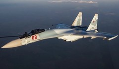 Chiến đấu cơ Su-35 của Lực lượng Không quân Vũ trụ Nga. Ảnh: MW.