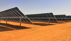 Các tấm pin mặt trời tại nhà máy hiện tại của Scatec ở Benban, Ai Cập, hoàn thành vào năm 2019. Ảnh: Scatec.