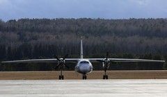 Máy bay chở khách Antonov An-24 tại Krasnoyarsk, Nga ngày 17/10/2019. Ảnh: Sputnik.