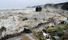 Rikuzentakata, một trong số nhiều thị trấn bị xóa sổ bởi trận sóng thần tấn công Nhật Bản vào năm 2011. Ảnh: Getty.