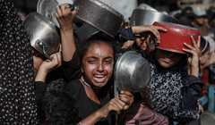 Dữ liệu cho thấy lượng viện trợ vào Gaza chỉ đáp ứng chưa đến 25% nhu cầu cơ bản. Ảnh: Getty.