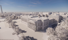 Ảnh đồ họa phòng khiêu vũ của Nhà Trắng. Ảnh: McCrery Architects PLLC.