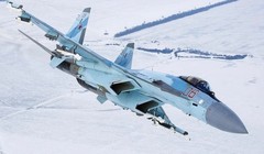 Mẫu chiến đấu cơ Su-35 của Không quân Nga. Ảnh: MW.