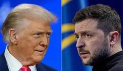 Tổng thống Mỹ Donald Trump và Tổng thống Ukraine Volodymyr Zelensky. Ảnh: AFP.